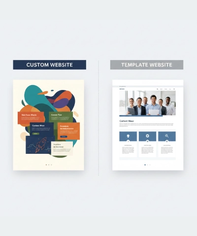 Custom vs Template Website